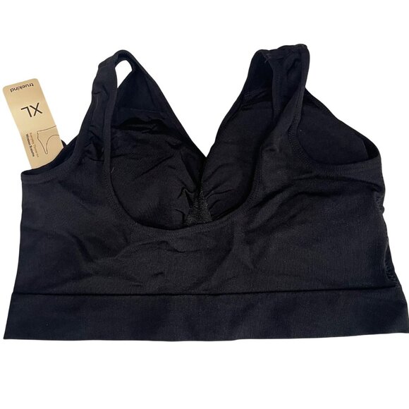 Women's Black Seamless Bra - Picture 4 of 6